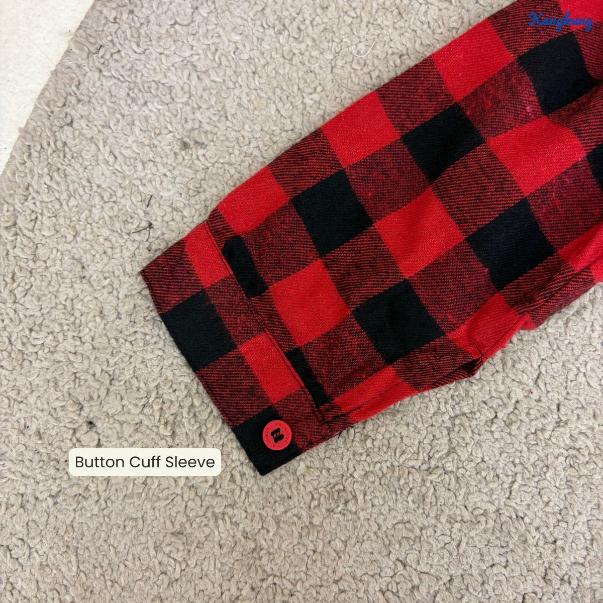 KANGKUNG MELORA PLAID OPEN-FRONT LONG CARDIGAN - Q052