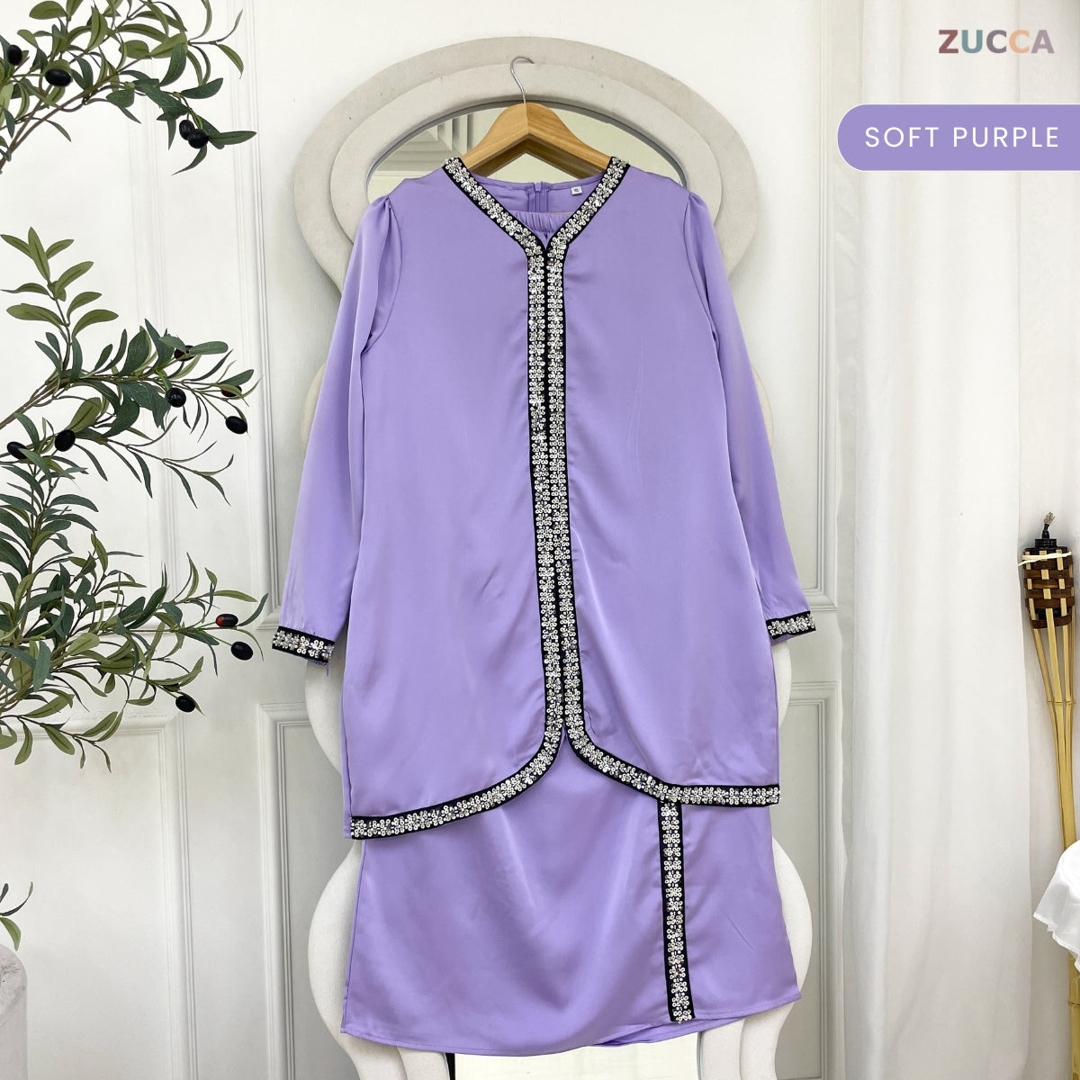 [JOM RAYA 2026] ZUCCA SALEHA KURUNG MODERN WITH BEAD DETAILS - R014