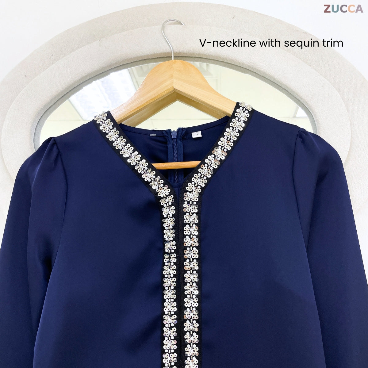 [JOM RAYA 2026] ZUCCA SALEHA KURUNG MODERN WITH BEAD DETAILS - R014