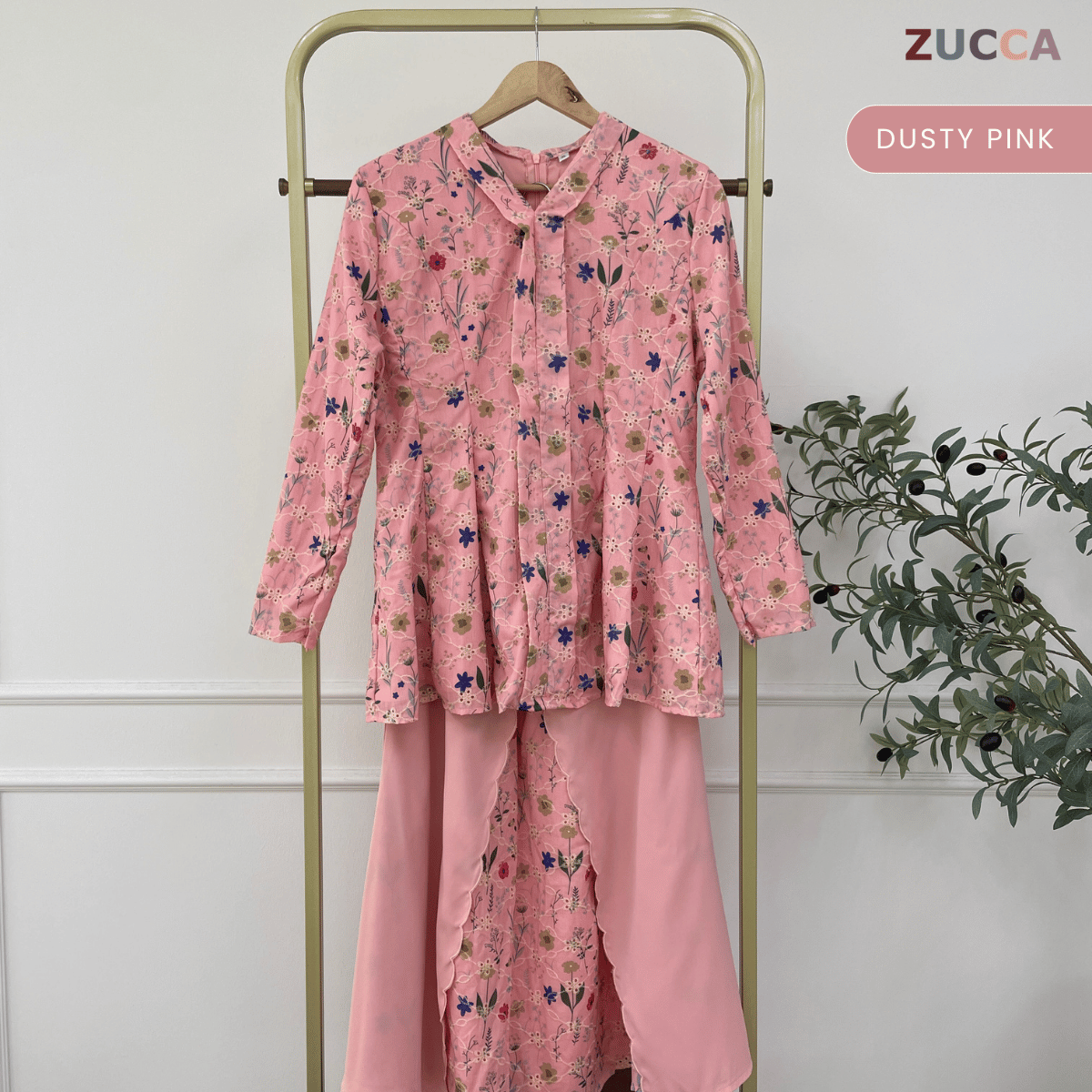 [JOM RAYA 2026] ZUCCA AIYANA KURUNG FLORAL EMBROIDERED - R015