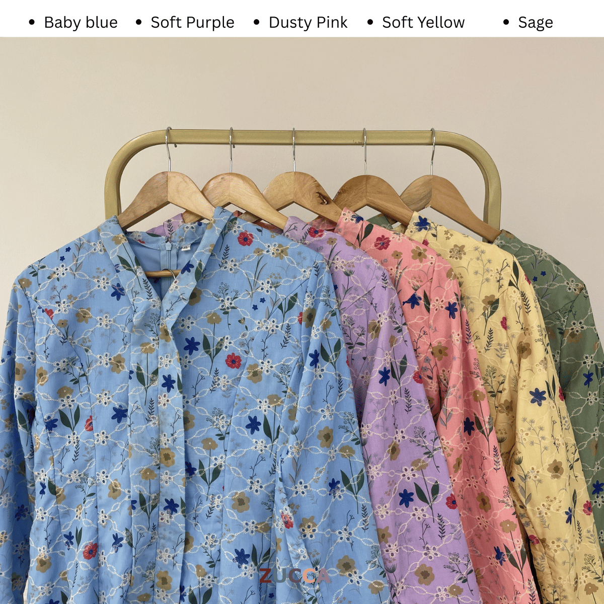 [JOM RAYA 2026] ZUCCA AIYANA KURUNG FLORAL EMBROIDERED - R015