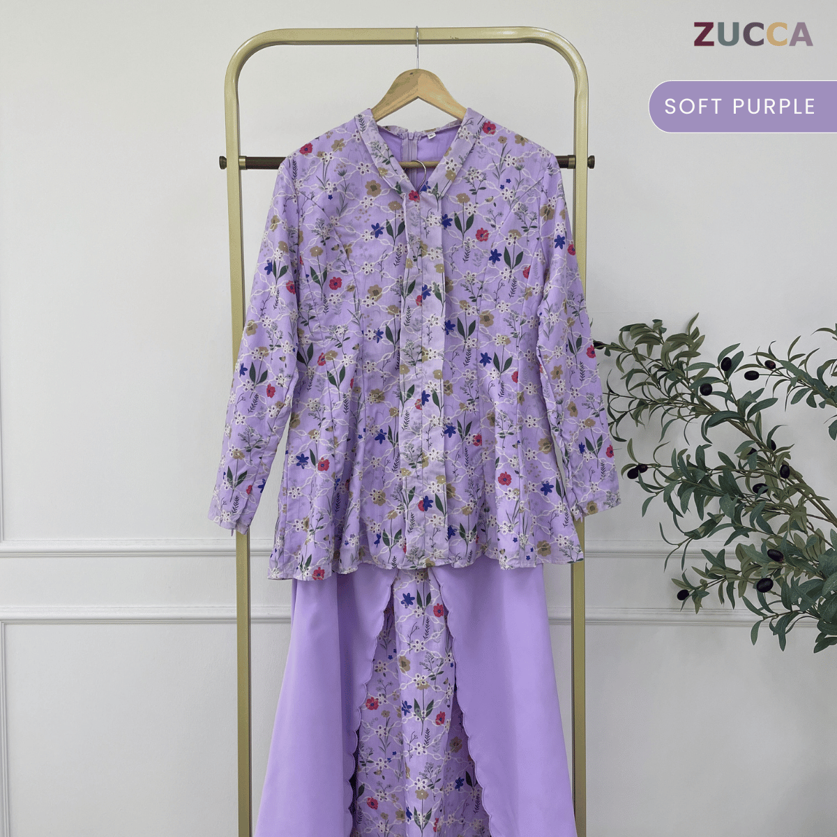 [JOM RAYA 2026] ZUCCA AIYANA KURUNG FLORAL EMBROIDERED - R015
