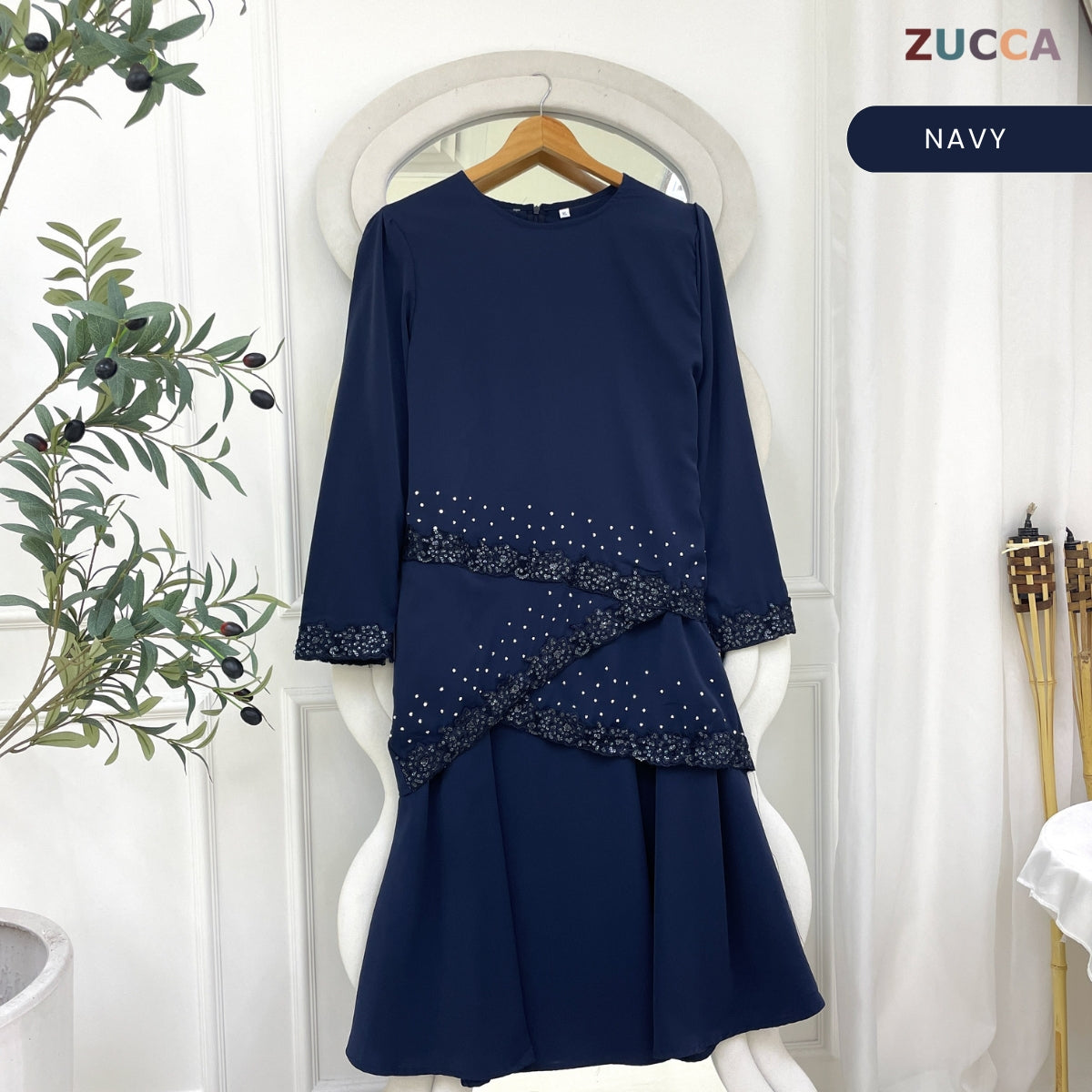 [JOM RAYA 2026] ZUCCA AZIZAH MODERN KURUNG WITH BEAD DETAILS - R016