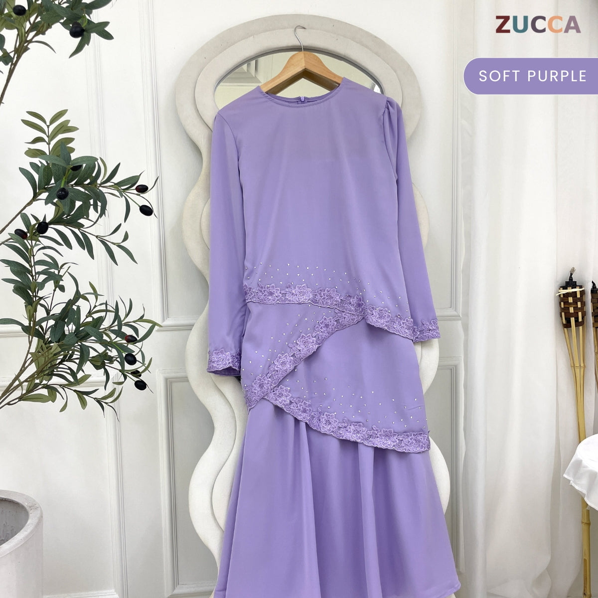 [JOM RAYA 2026] ZUCCA AZIZAH MODERN KURUNG WITH BEAD DETAILS - R016