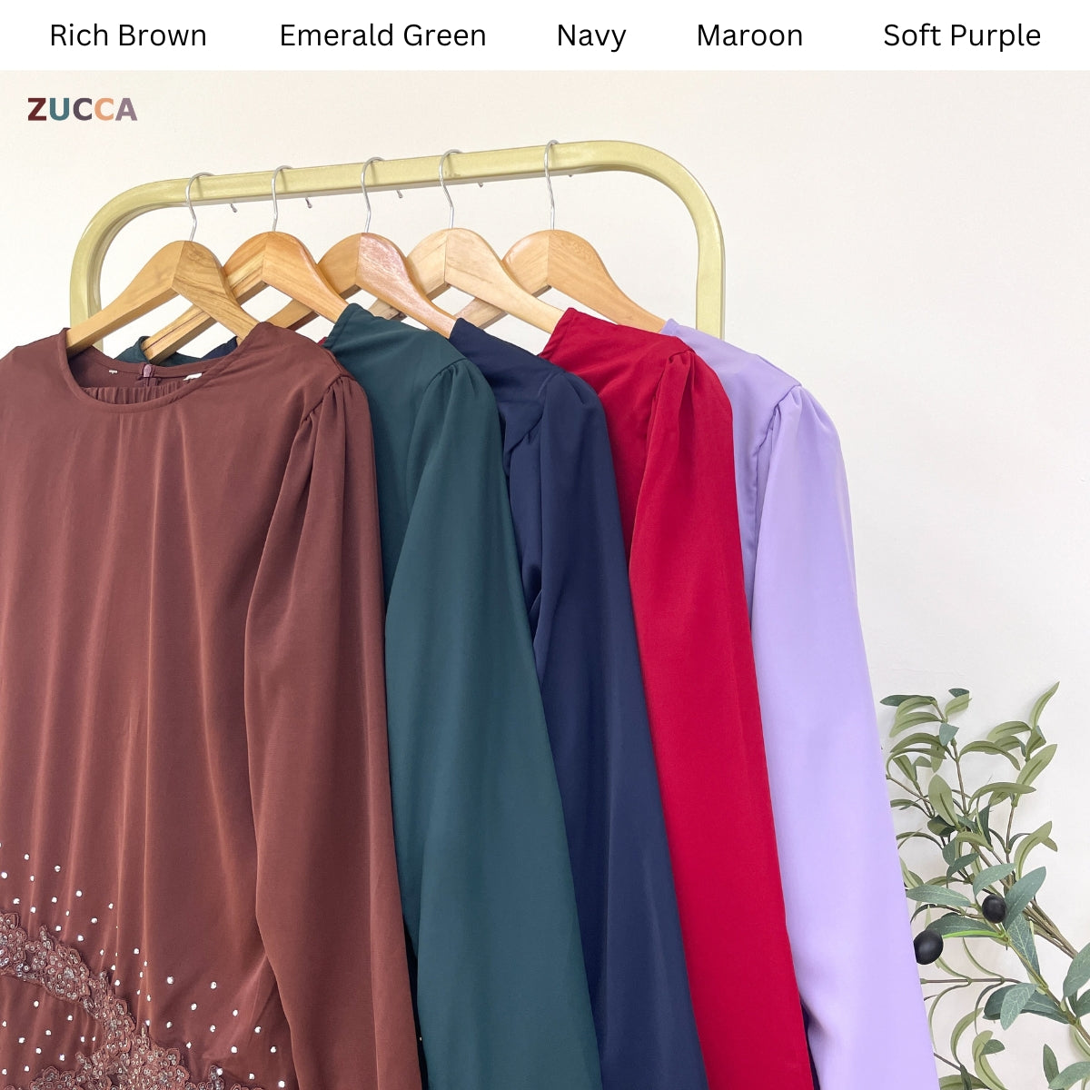 [JOM RAYA 2026] ZUCCA AZIZAH MODERN KURUNG WITH BEAD DETAILS - R016