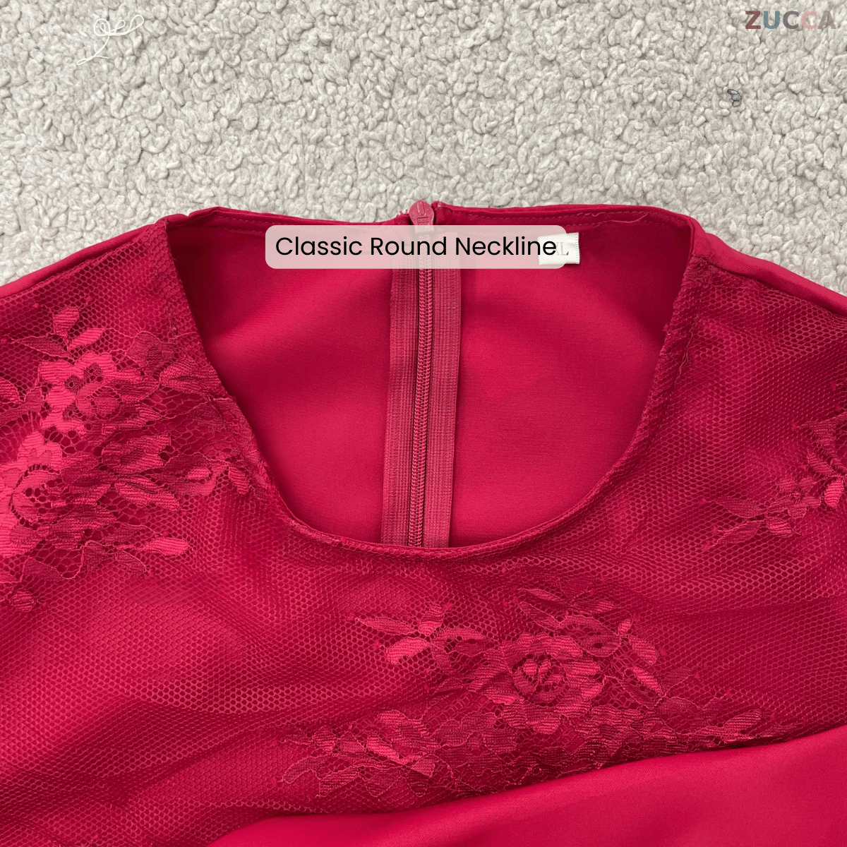 [JOM RAYA 2026] ZUCCA AMANI ELEGANT FLORAL LACE MODERN KURUNG-R017