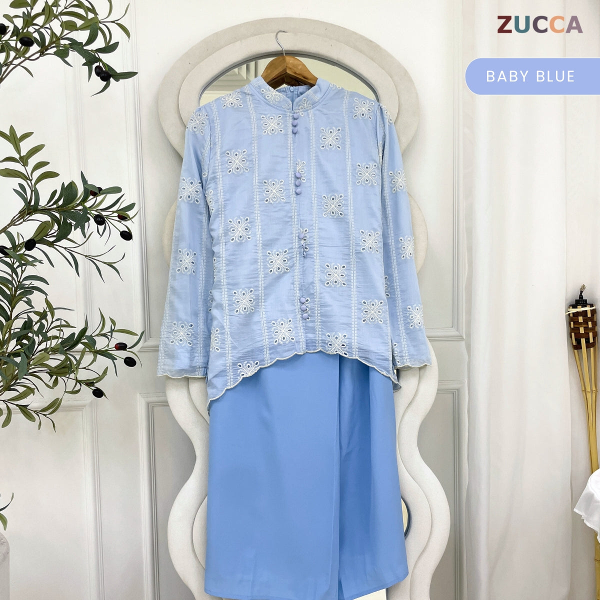 [JOM RAYA 2026] ZUCCA IZZAH KURUNG MODERN WITH LINING AND EMBROIDERED - R019