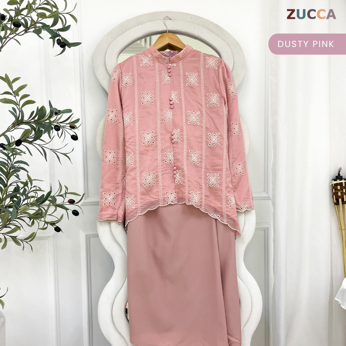 [JOM RAYA 2026] ZUCCA IZZAH KURUNG MODERN WITH LINING AND EMBROIDERED - R019