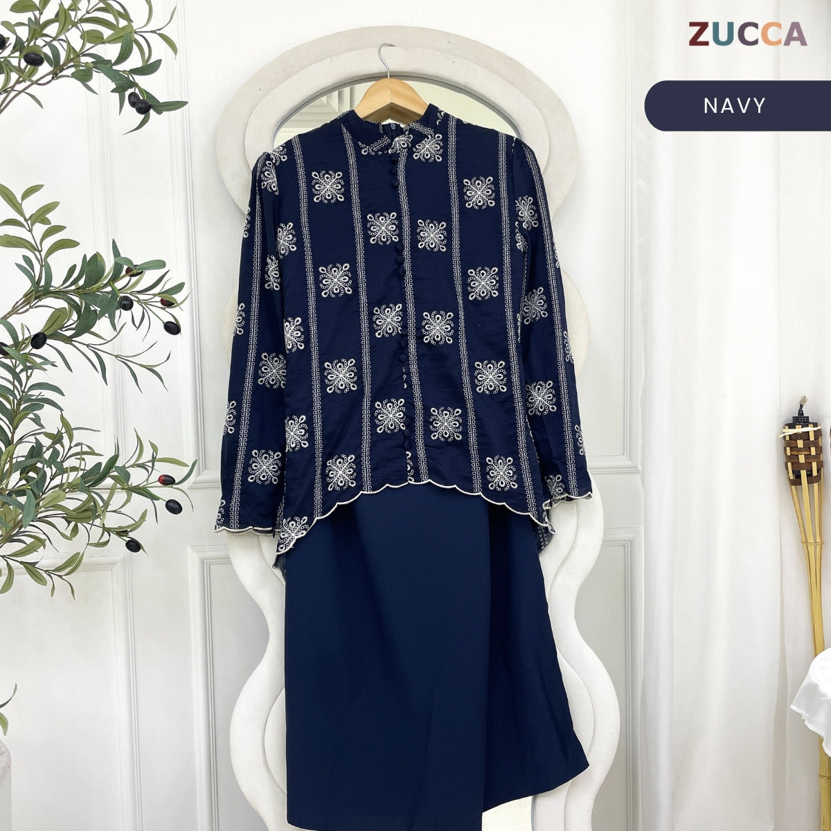 [JOM RAYA 2026] ZUCCA IZZAH KURUNG MODERN WITH LINING AND EMBROIDERED - R019