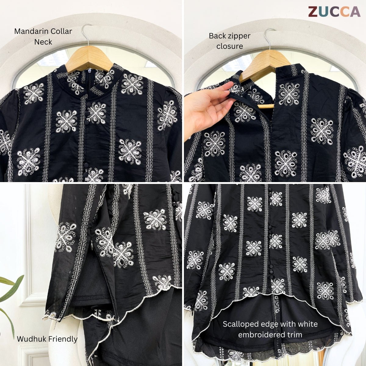 [JOM RAYA 2026] ZUCCA IZZAH KURUNG MODERN WITH LINING AND EMBROIDERED - R019