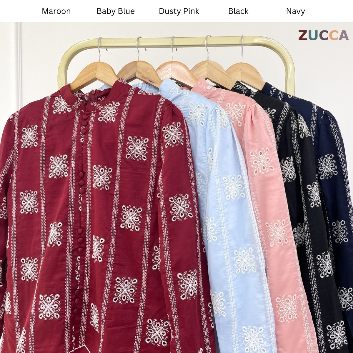 [JOM RAYA 2026] ZUCCA IZZAH KURUNG MODERN WITH LINING AND EMBROIDERED - R019