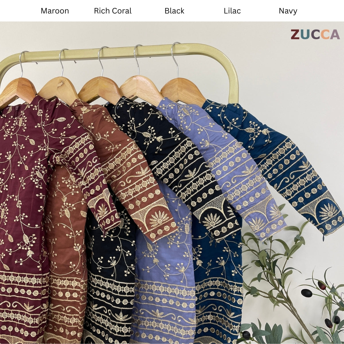 [JOM RAYA 2026] ZUCCA MARWA KIDS MODERN KURUNG FULL EMBROIDERED - R029A