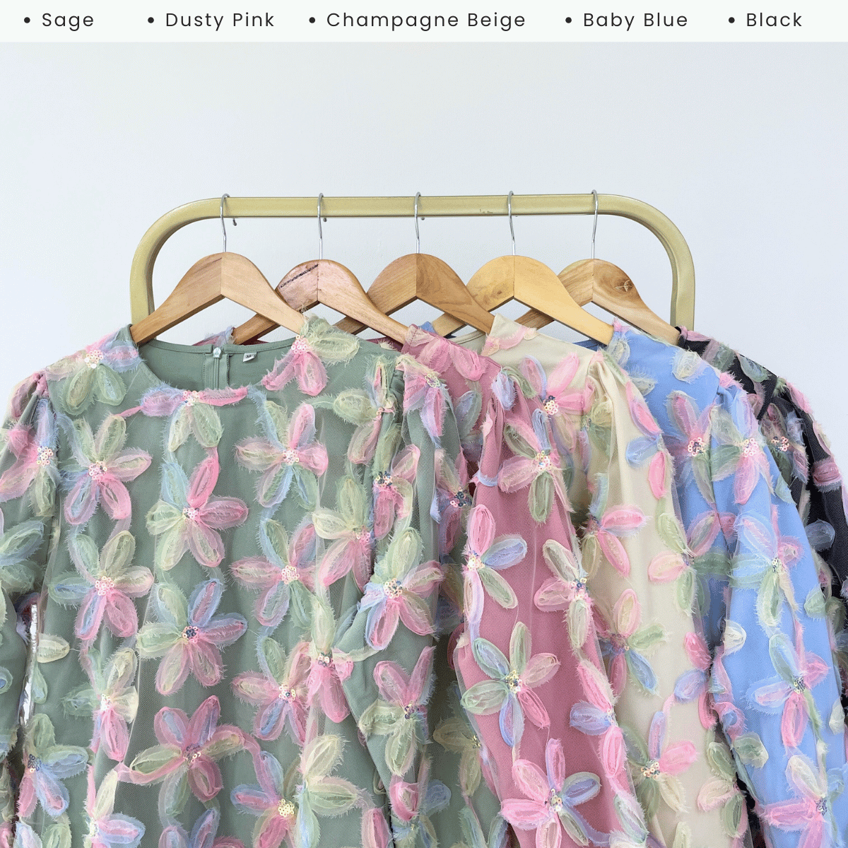 [JOM RAYA 2026] ZUCCA AFIA KURUNG PREMIUM  FLORAL CREPE SET - R019