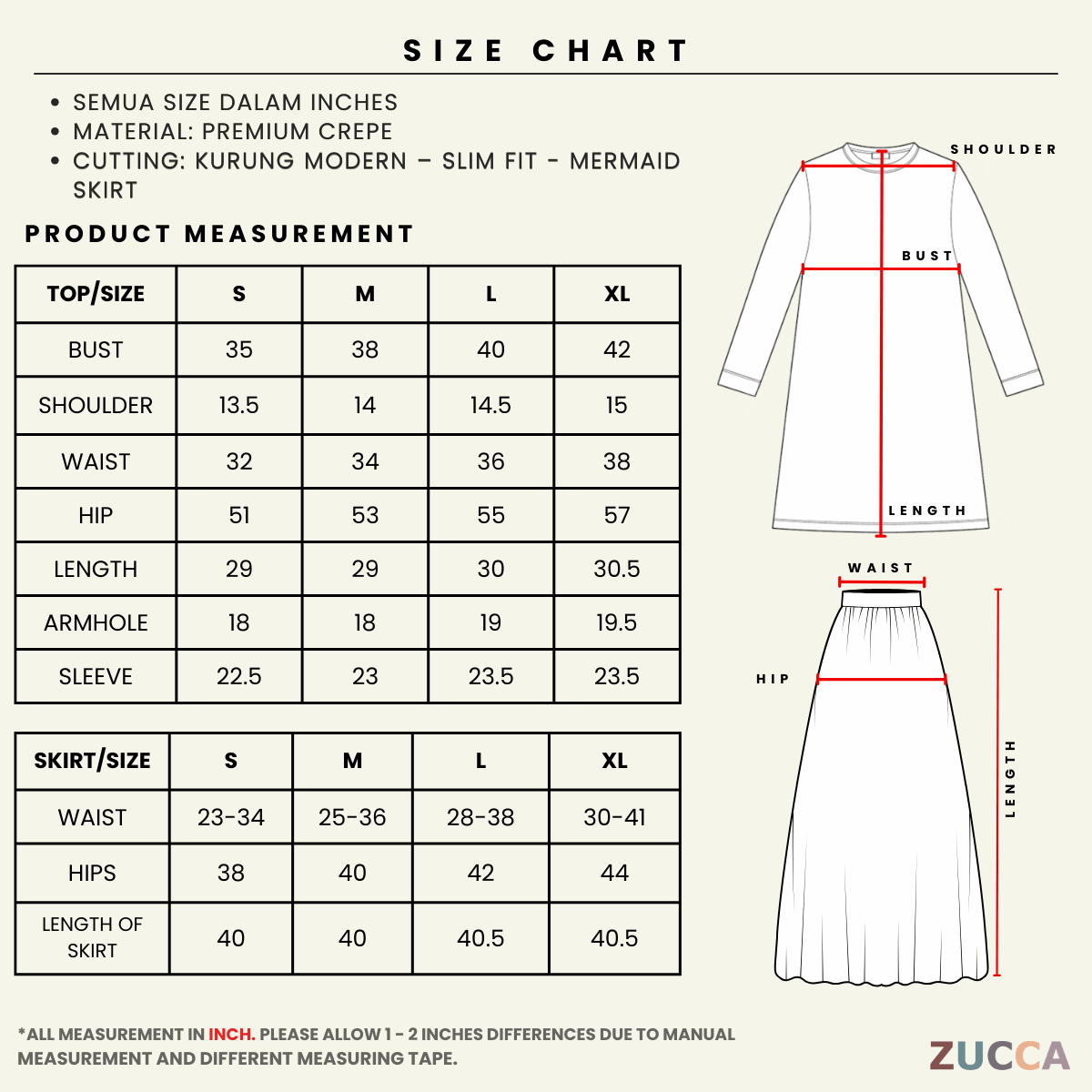 [JOM RAYA 2026] ZUCCA AFIA KURUNG PREMIUM  FLORAL CREPE SET - R019