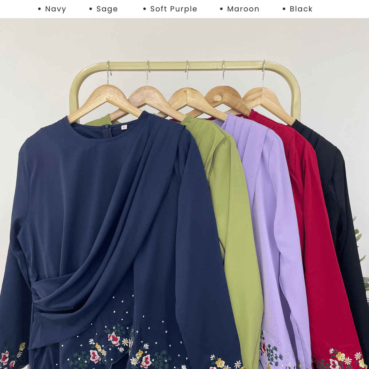 [JOM RAYA 2026] ZUCCA DELANA FLORAL PEARL EMBELLISHED KURUNG - R020