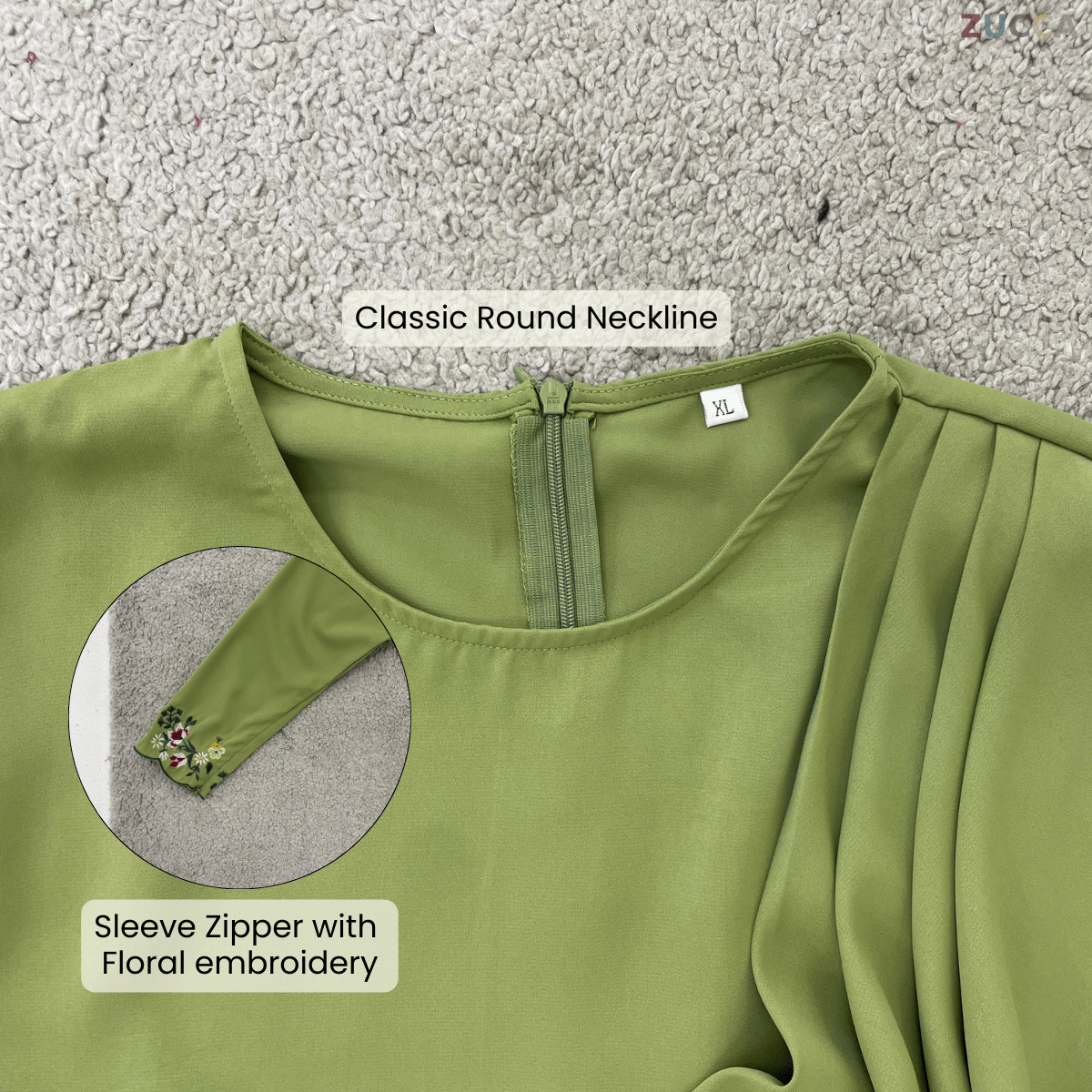 [JOM RAYA 2026] ZUCCA DELANA FLORAL PEARL EMBELLISHED KURUNG - R020