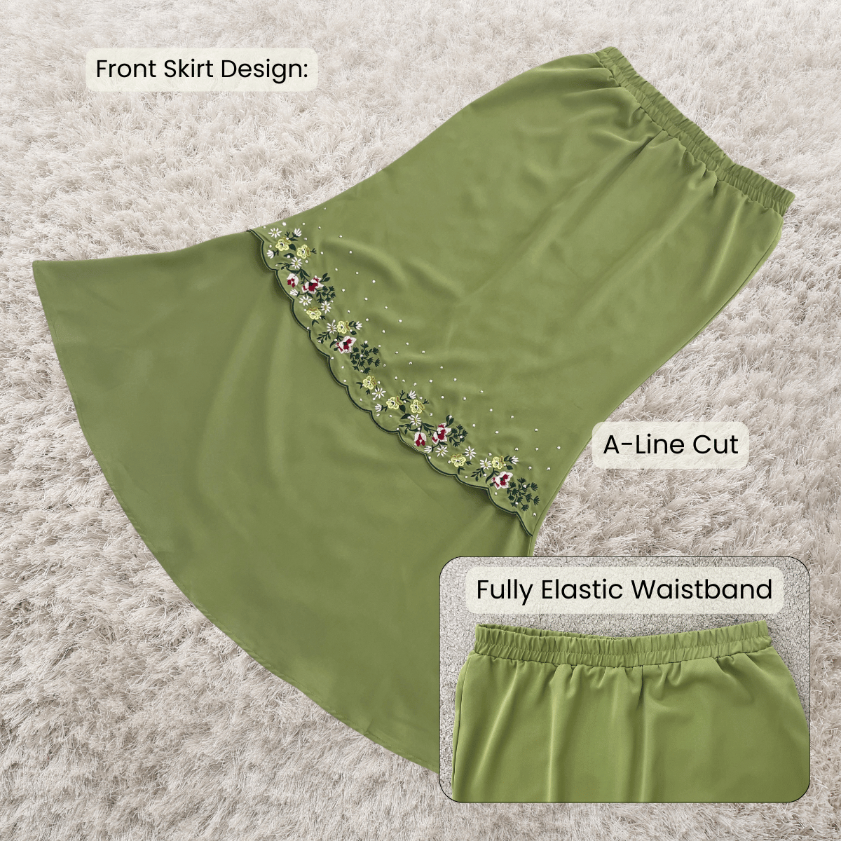 [JOM RAYA 2026] ZUCCA DELANA FLORAL PEARL EMBELLISHED KURUNG - R020