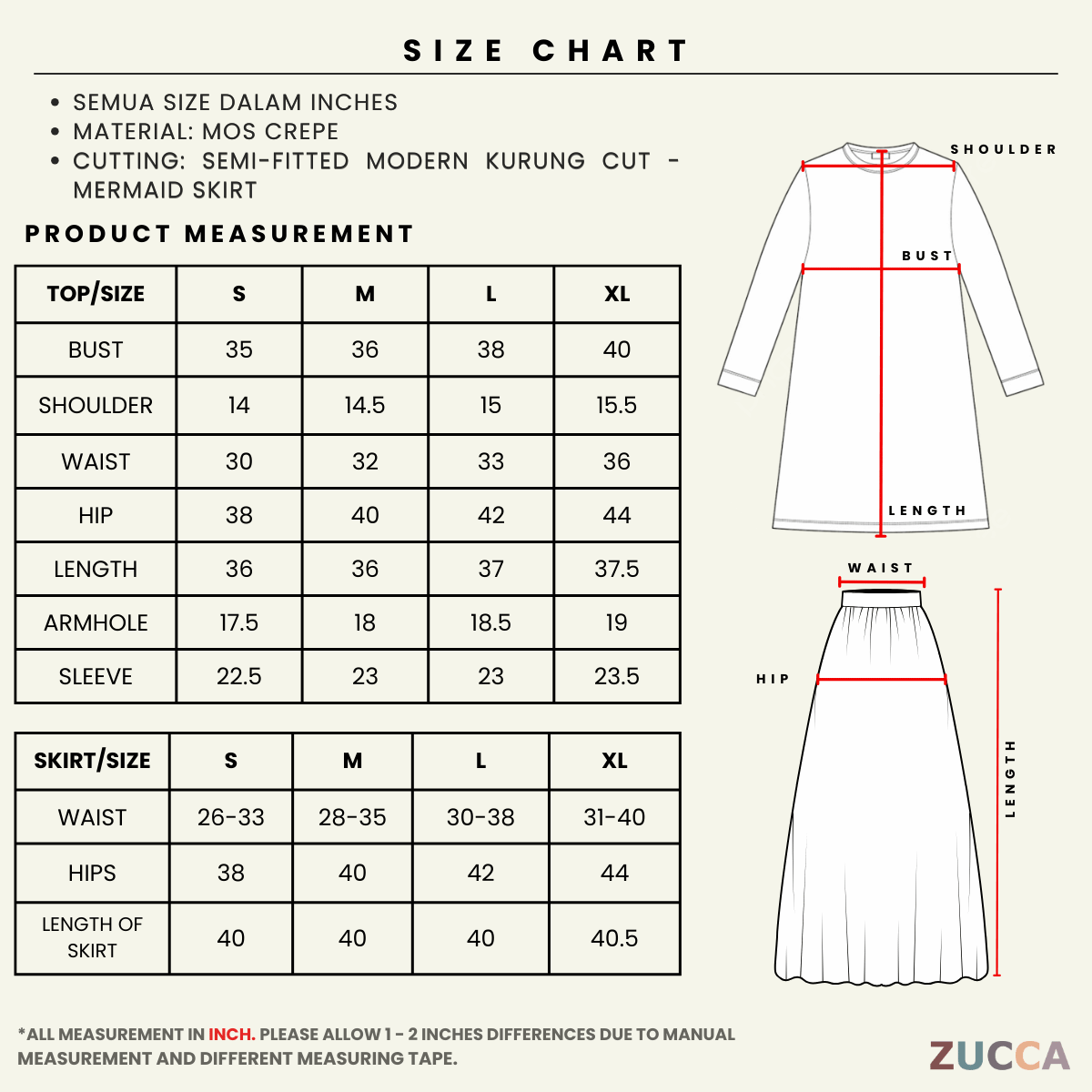 [JOM RAYA 2026] ZUCCA KASTURI KURUNG ROYAL GOLD SCALLOP EMBROIDERY TRIM SET - R021