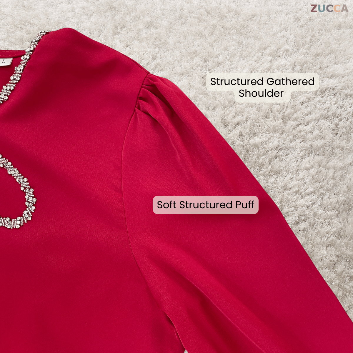 [JOM RAYA 2026] ZUCCA CIARA MINIMAL RIBBON EMBELLISHED KURUNG SET-R022