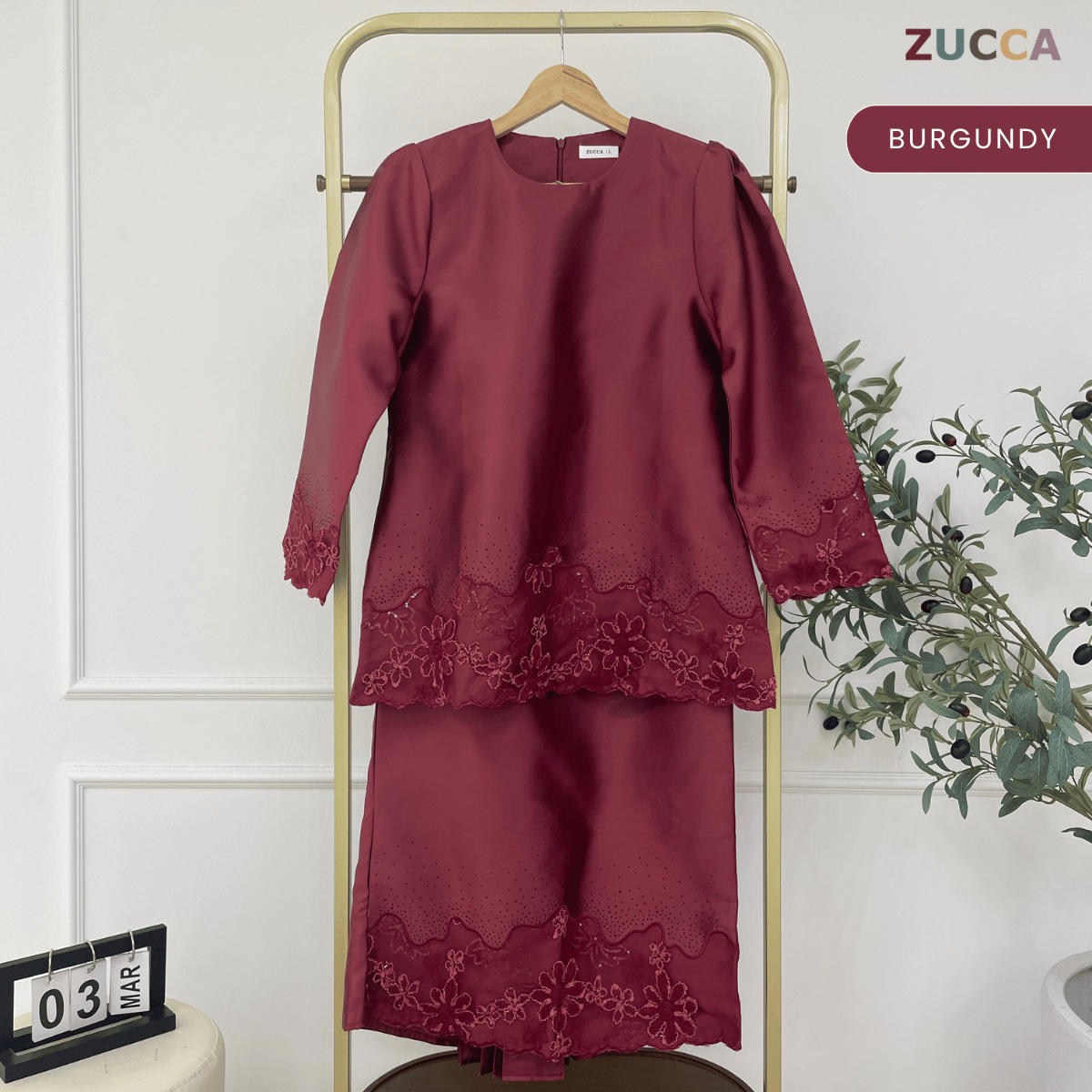 [JOM RAYA 2026] ZUCCA RAYHANA CLASSIC LUXE MODEST RAYA KURUNG SET - DMRAYA010