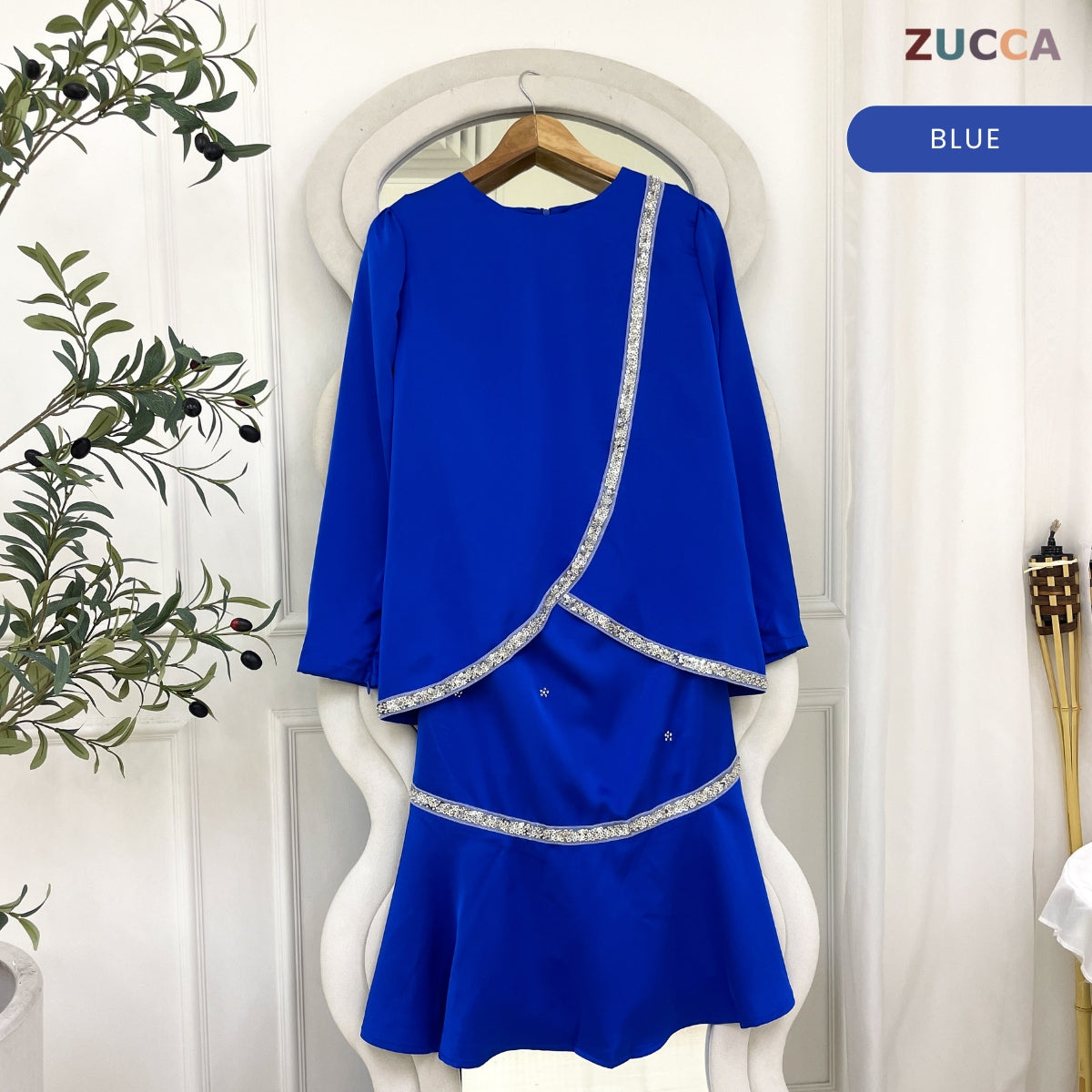 [JOM RAYA 2026] ZUCCA FARHAH KURUNG PREMIUM EMBLISHEMENT MOS CREPE SET - R024