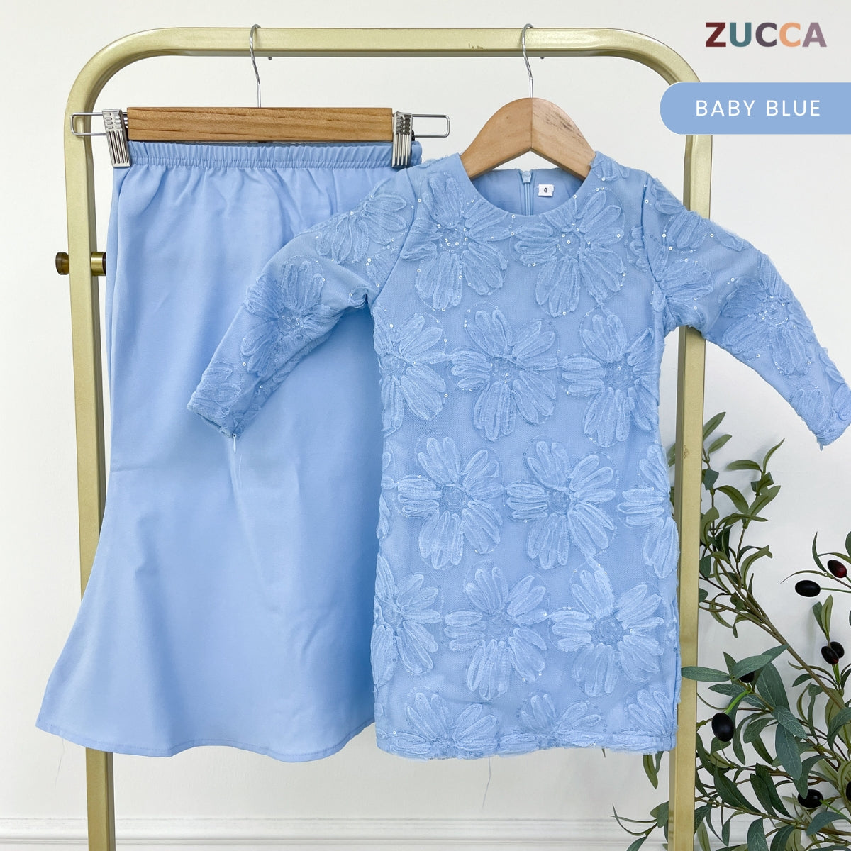 [JOM RAYA 2026] ZUCCA KAYSA LUXE LACE SEQUIN MERMAID KURUNG KIDS - R027A