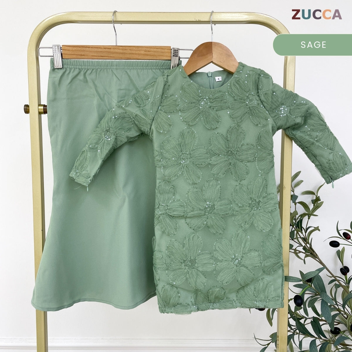 [JOM RAYA 2026] ZUCCA KAYSA LUXE LACE SEQUIN MERMAID KURUNG KIDS - R027A