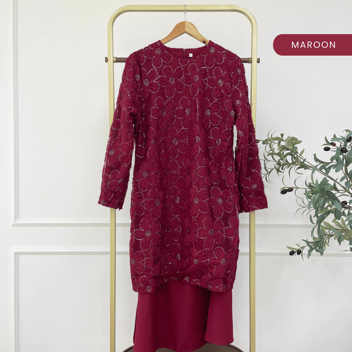 [JOM RAYA 2026] ZUCCA KAYSA LUXE LACE SEQUINS MERMAID KURUNG SET-R027