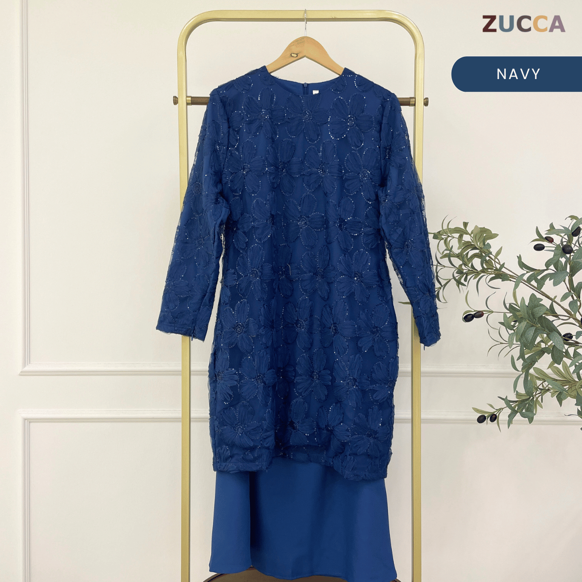 [JOM RAYA 2026] ZUCCA KAYSA LUXE LACE SEQUINS MERMAID KURUNG SET-R027