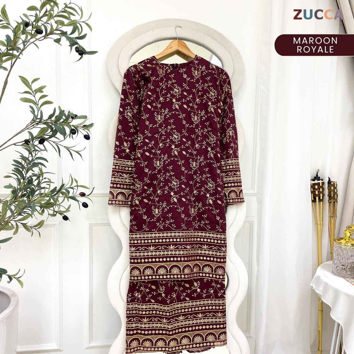 [JOM RAYA 2026] ZUCCA MARWA MODERN KURUNG FULL EMBROIDERED - R029