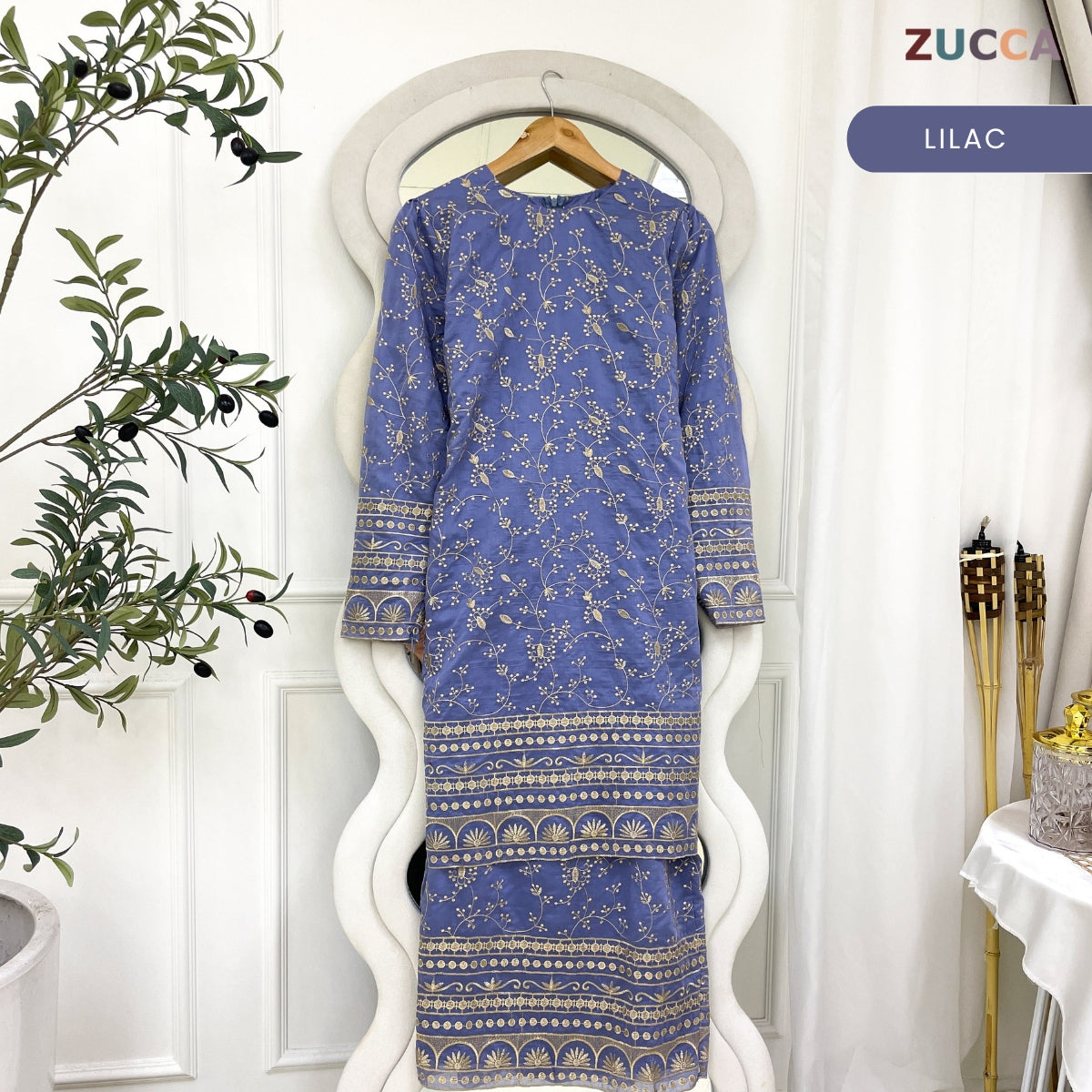 [JOM RAYA 2026] ZUCCA MARWA MODERN KURUNG FULL EMBROIDERED - R029