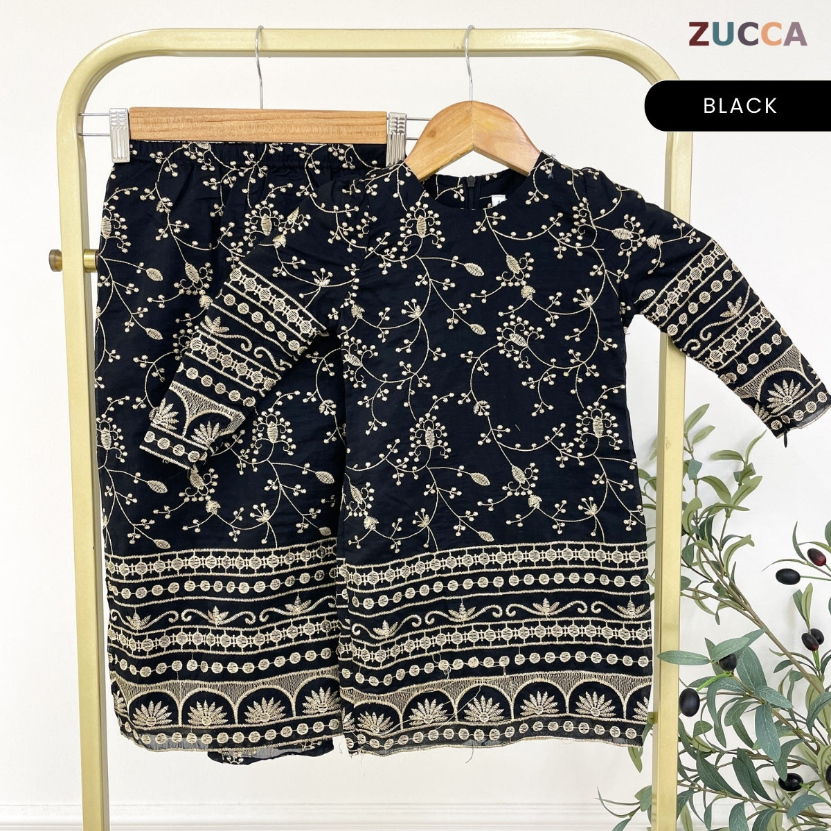 [JOM RAYA 2026] ZUCCA MARWA KIDS MODERN KURUNG FULL EMBROIDERED - R029A