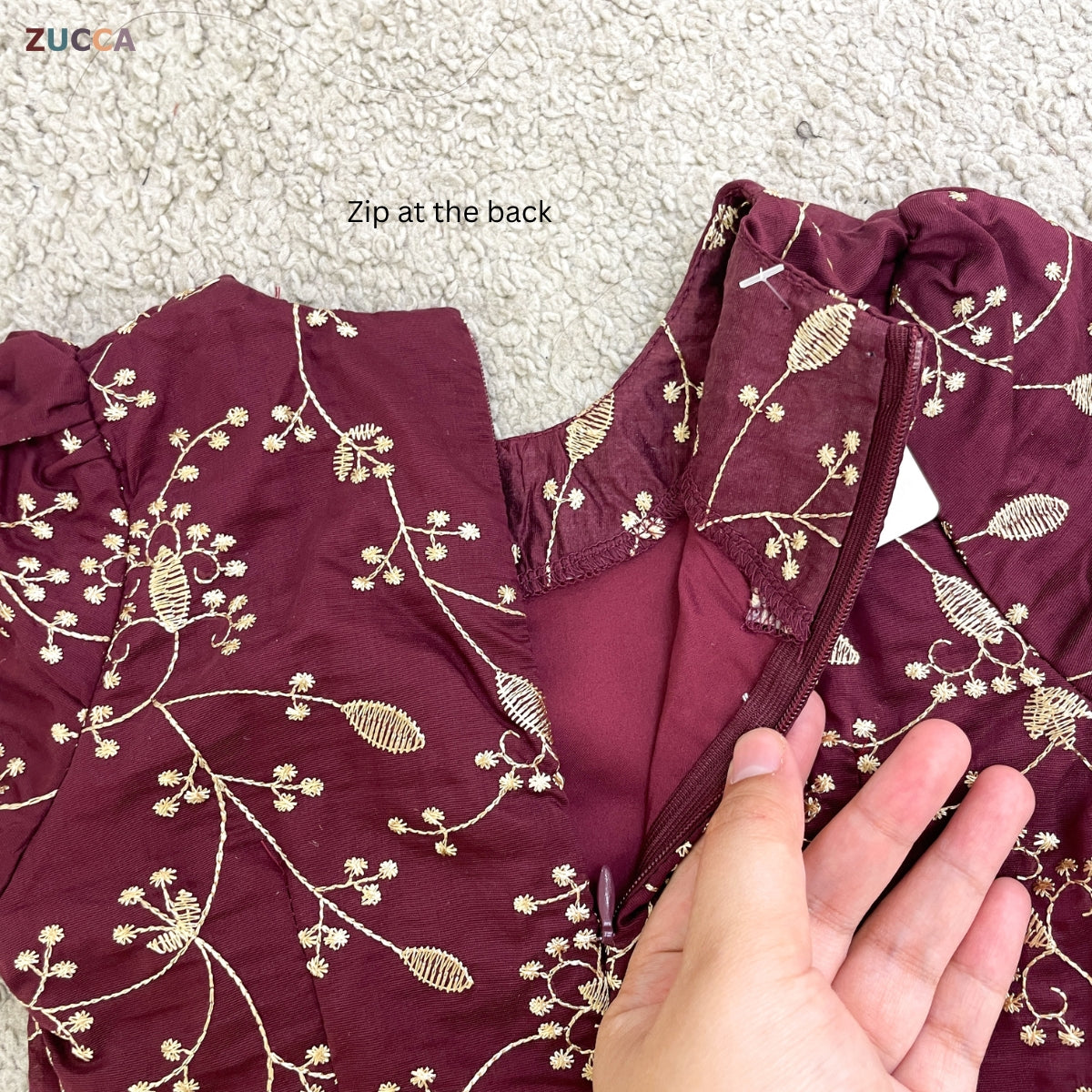 [JOM RAYA 2026] ZUCCA MARWA KIDS MODERN KURUNG FULL EMBROIDERED - R029A