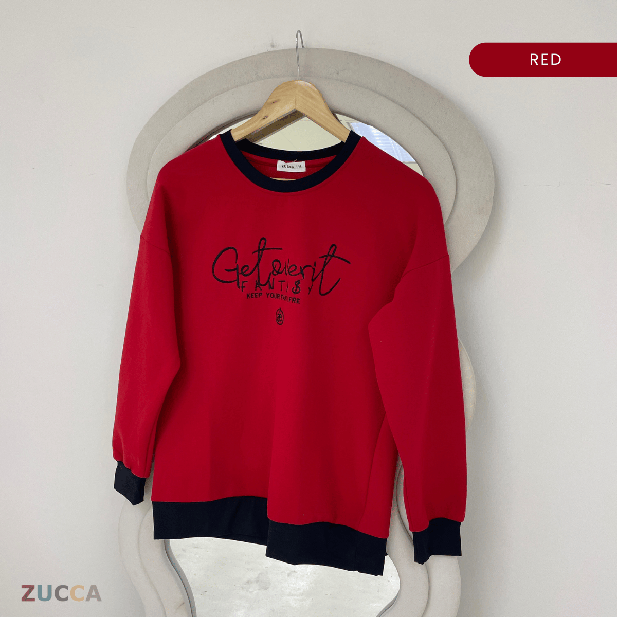 ZUCCA DELISHA EMBROIDERED SWEATSHIRT WOMEN - MA088
