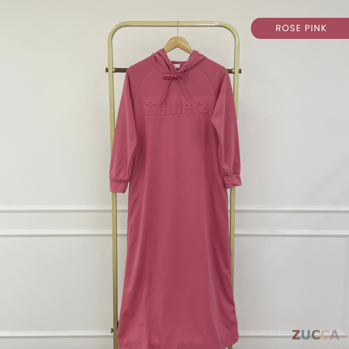 ZUCCA NAURA DRAWSTRING HOODED MAXI DRESS - MA086