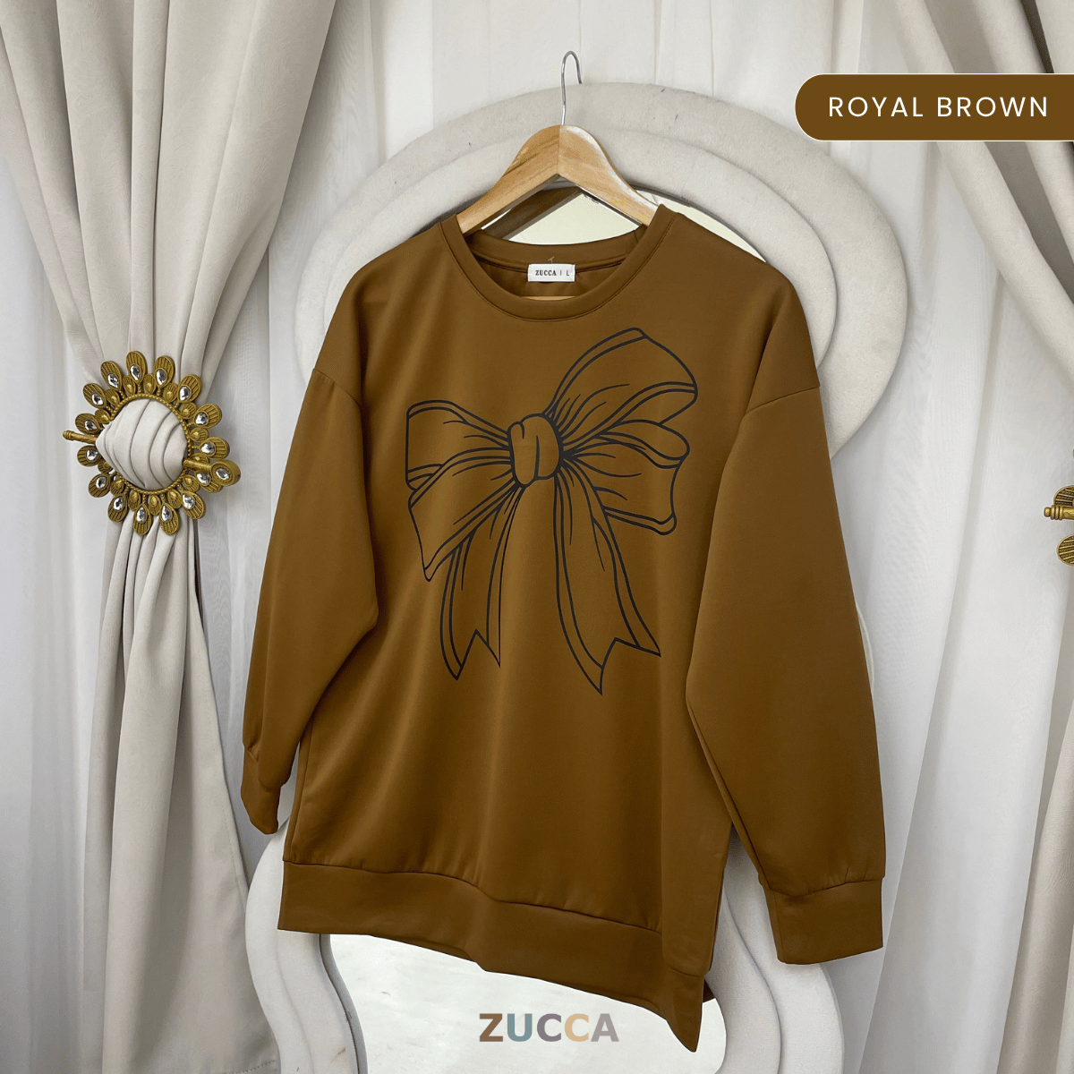 ZUCCA MONICA KEMEJA KASUAL BERCORAK REBEN - MA070