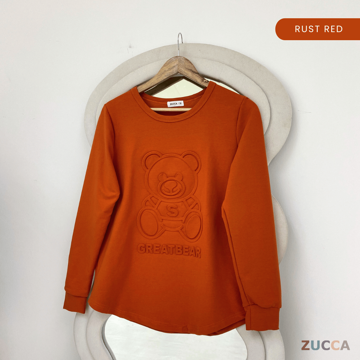 ZUCCA HERISA KEMEJA LENGAN PANJANG YANG SELESA - MA007