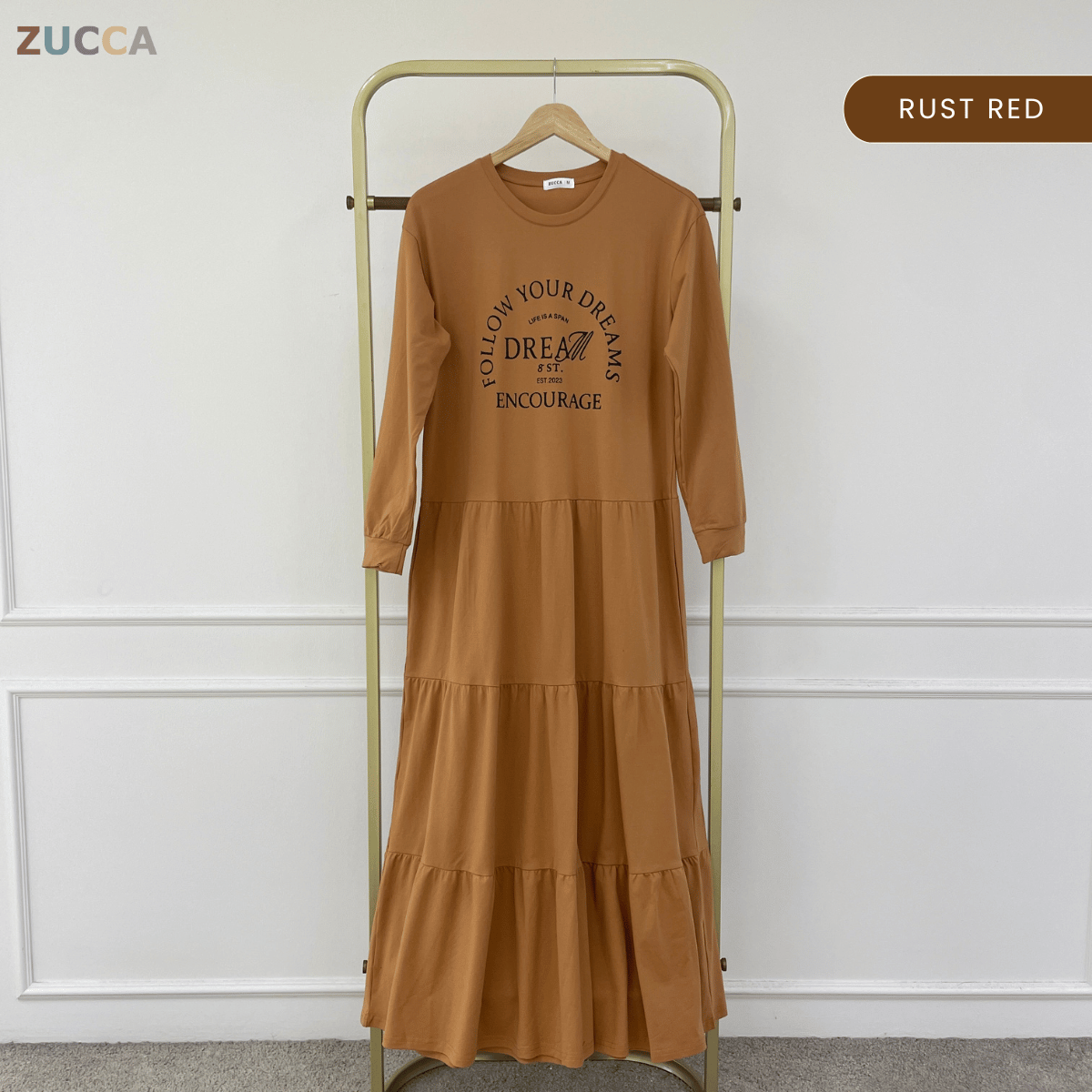 ZUCCA AISYA MODEST TIERED MAXI DRESS - MA168