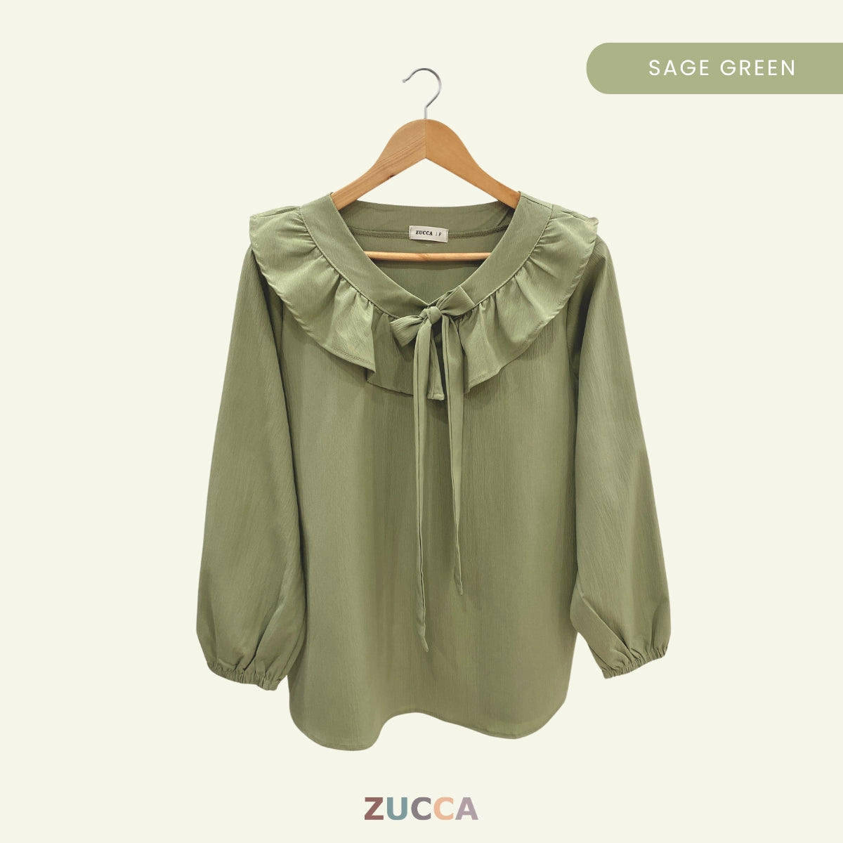 ZUCCA AZRINA BLOUS WANITA LEHER BEROPOL - DM182