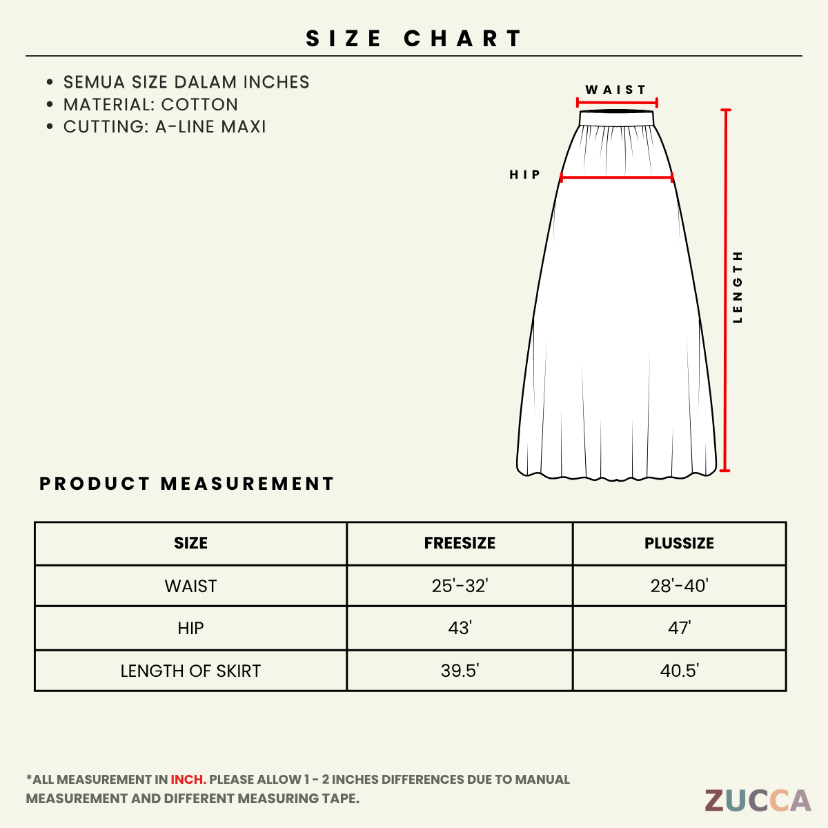 ZUCCA ELIA HIGH WAIST MAXI A-LINE SKIRT - DM223