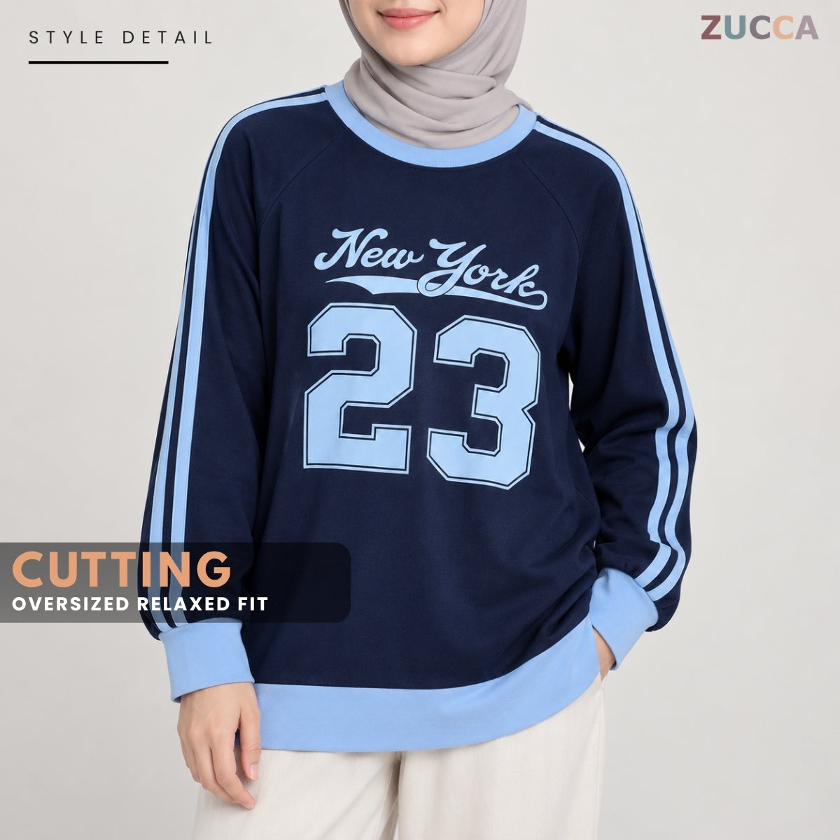 ZUCCA MAVEERA ACTIVE VARSITY LONG SLEEVE MODEST WEAR-MS010
