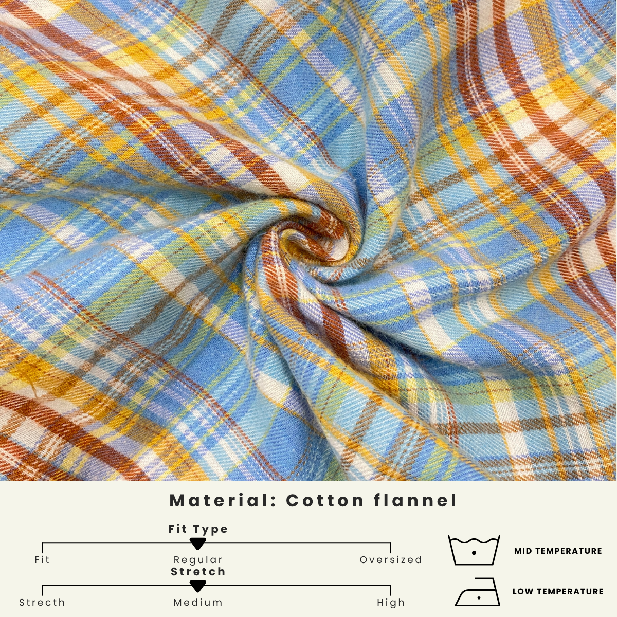 FELORA KEMEJA BLOUSE CORAK KOTAK - SU001