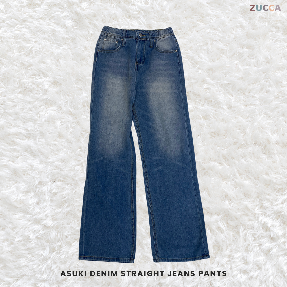 ZUCCA ASUKI DENIM STRAIGHT JEANS PANTS - SU002