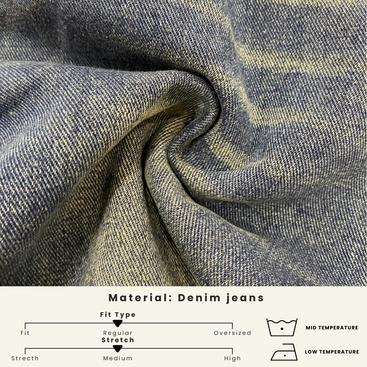 ZUCCA ASUKI DENIM STRAIGHT JEANS PANTS - SU002