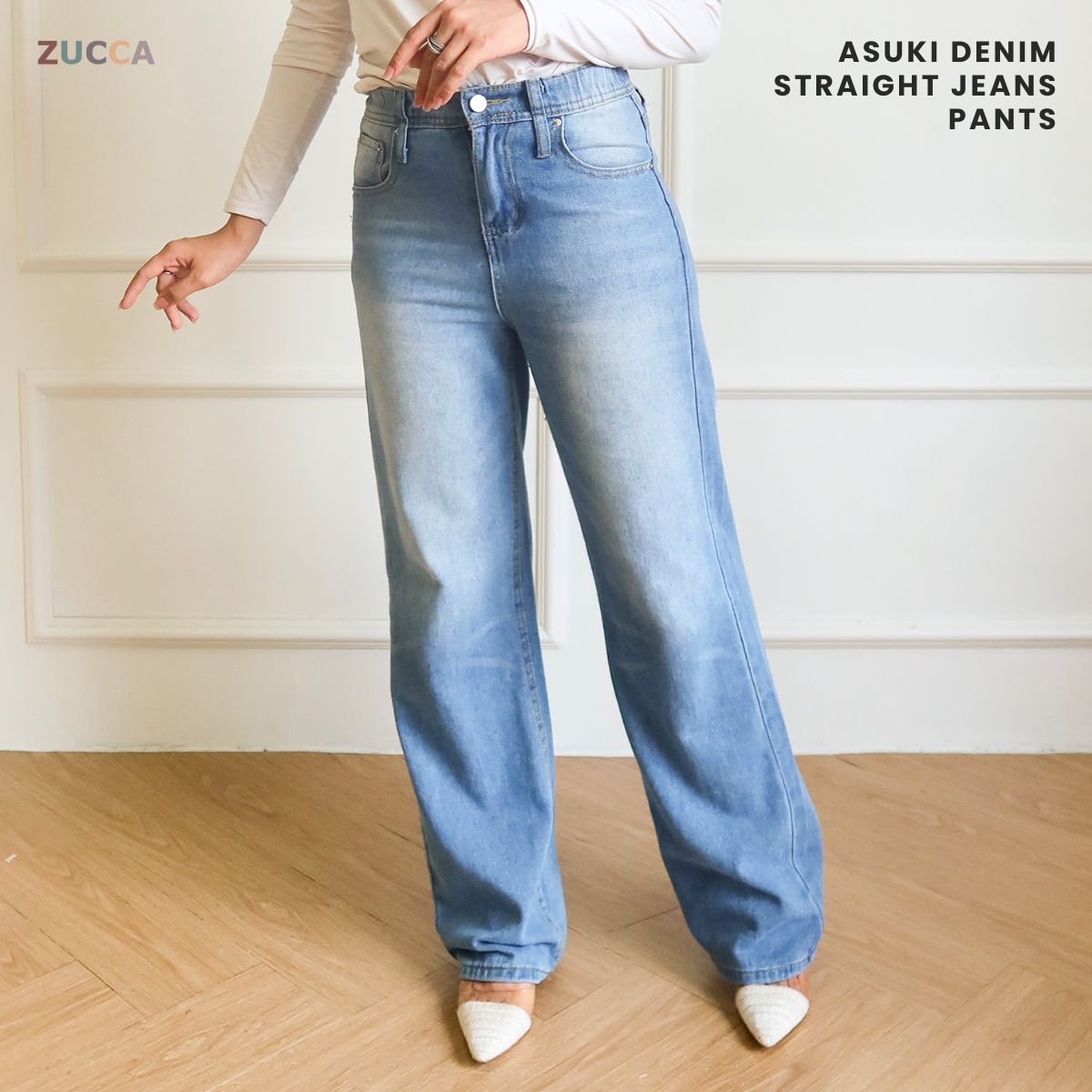 ZUCCA ASUKI DENIM STRAIGHT JEANS PANTS - SU002