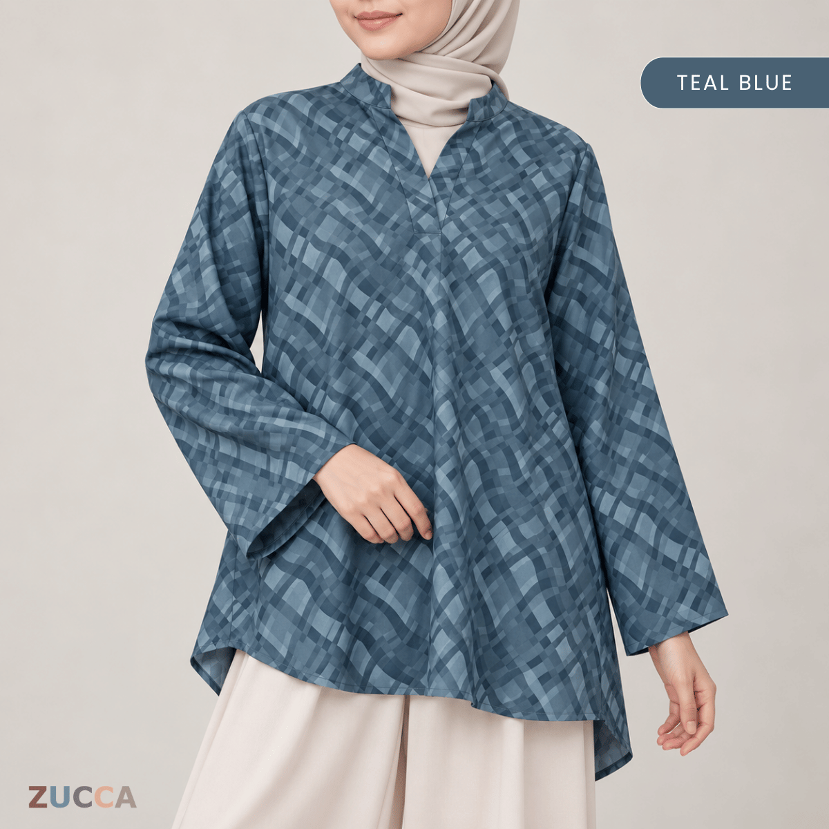 ZUCCA NARINA TONAL ABSTRACT GEOMETRIC PRINT - MA280