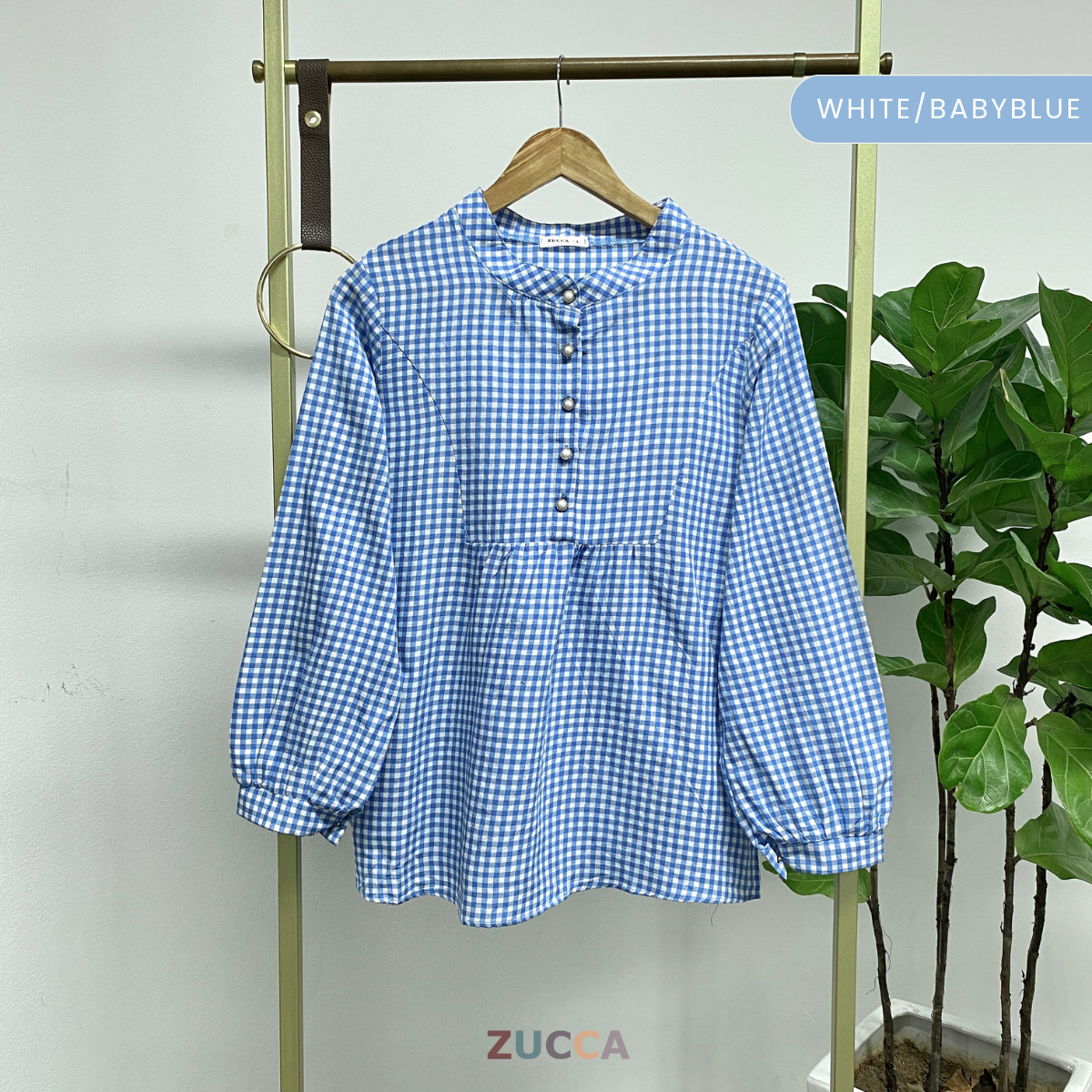 ZUCCA SUZANA HALF BUTTON WOMEN BLOUSE - DM185