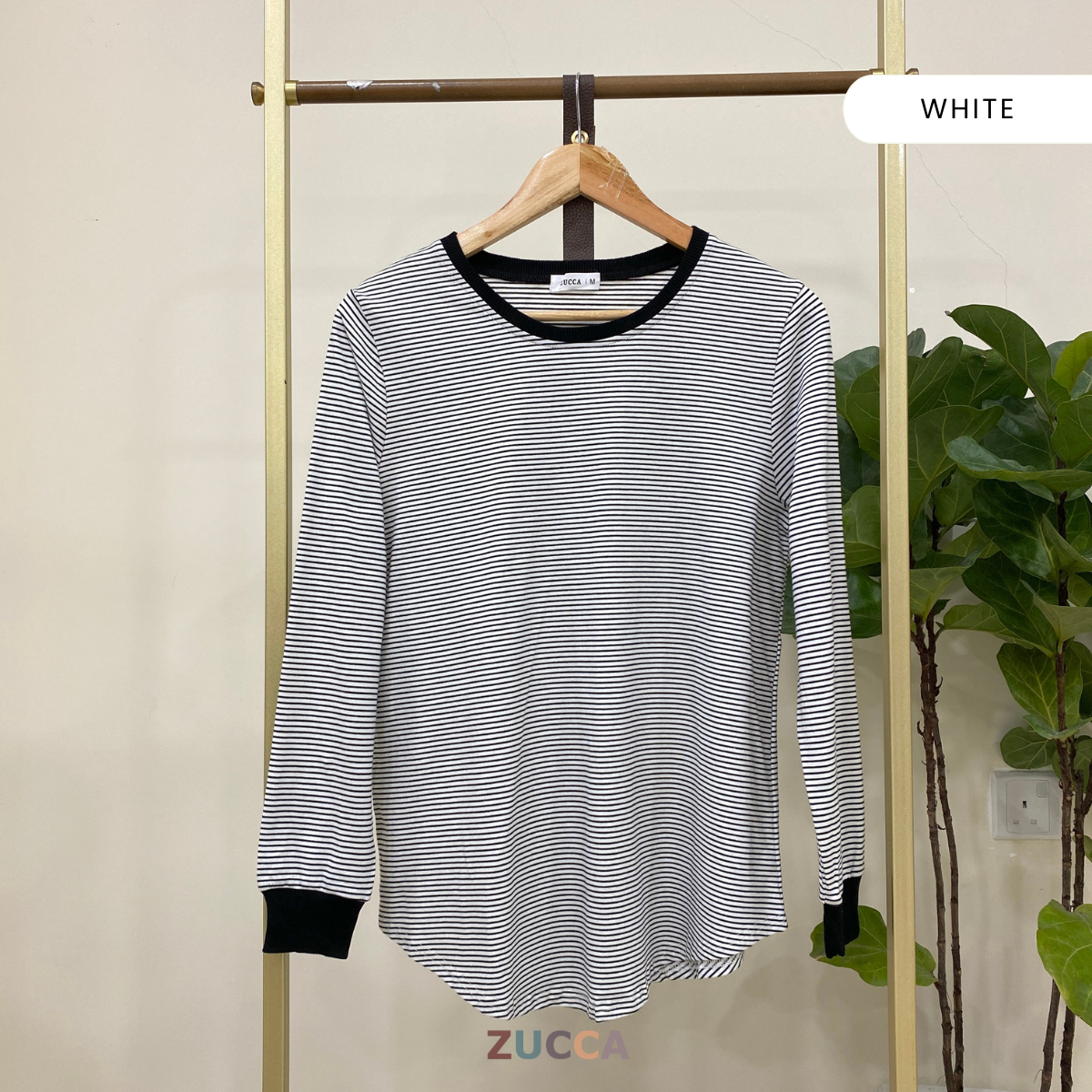ZUCCA MINAZ STRIPED CASUAL SHIRT BLOUSE - MA025