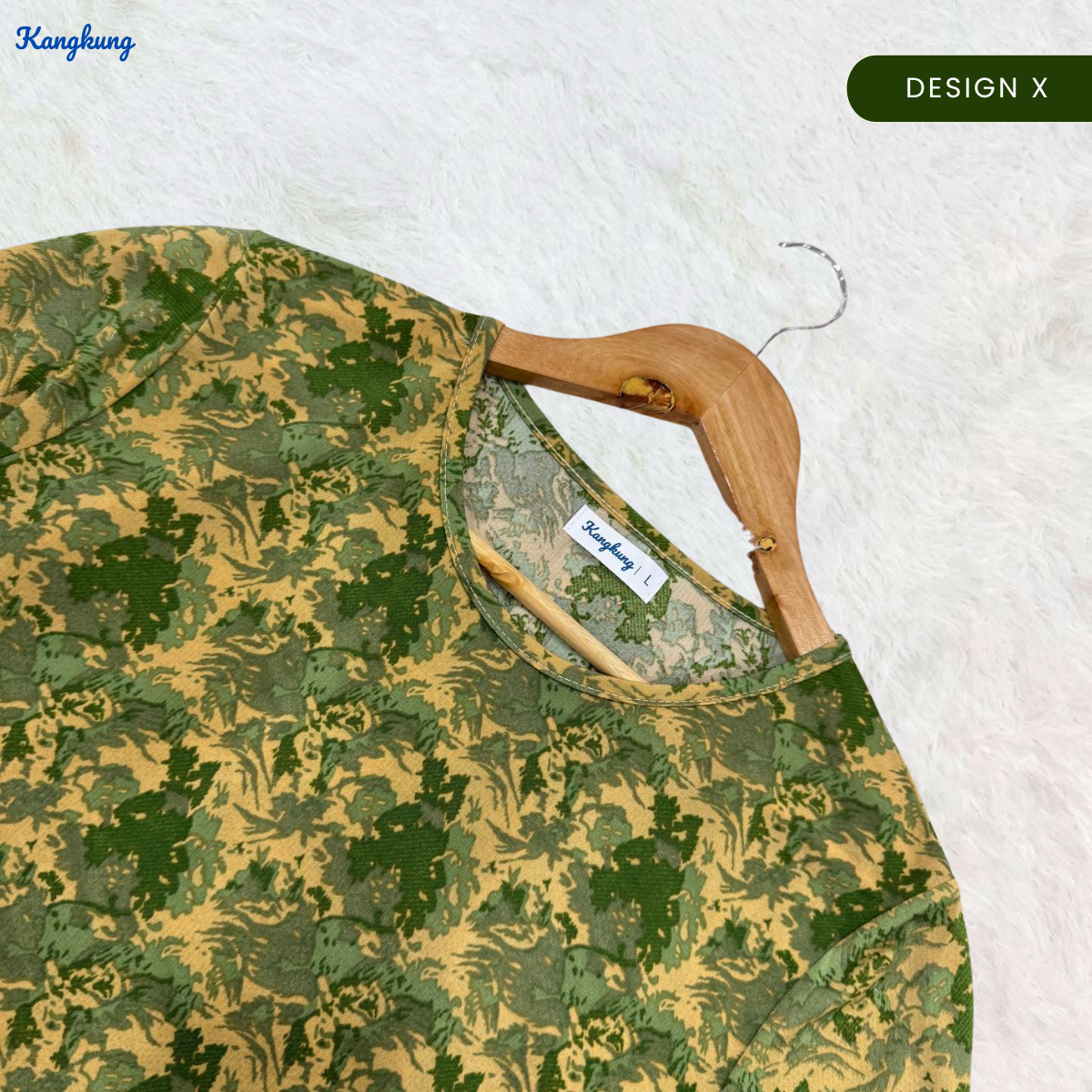 KANGKUNG MELATI BLOUSE WANITA CORAK CAMPUR - KK101