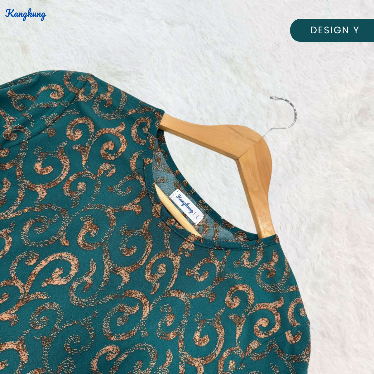 KANGKUNG MELATI BLOUSE WANITA CORAK CAMPUR - KK101